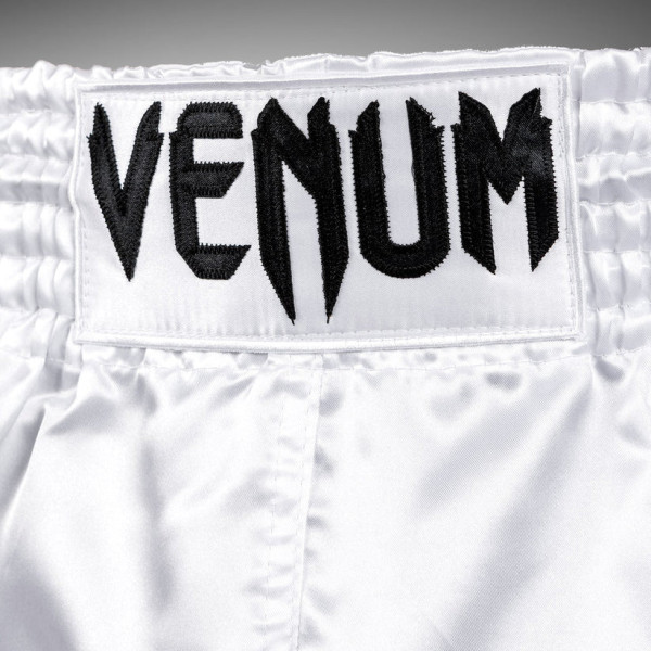 Тайські шорти Venum Classic Muay Thai Shorts White Black