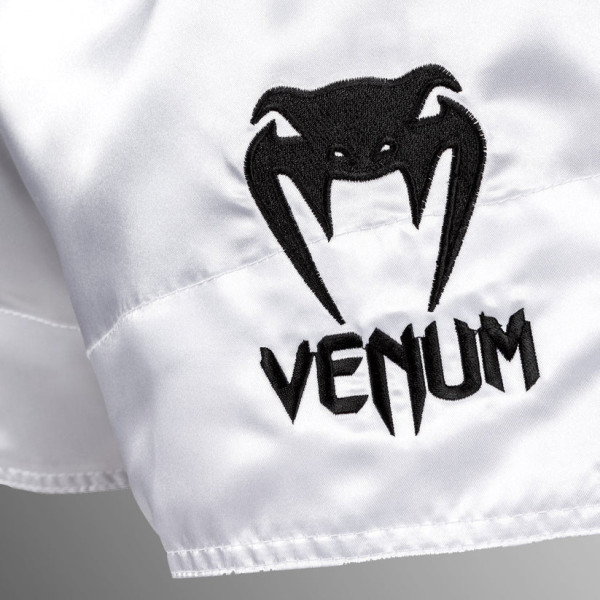 Тайські шорти Venum Classic Muay Thai Shorts White Black