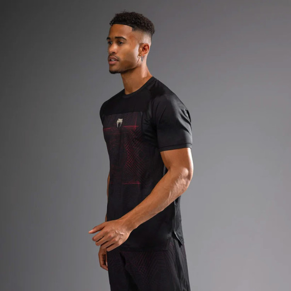 Футболка Venum G-Fit Air Men's Dry-Tech T-Shirt Deep Black Fire Red