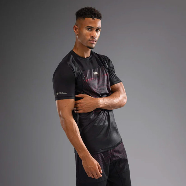 Футболка Venum G-Fit Air Men's Dry-Tech T-Shirt Deep Black Fire Red