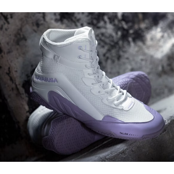 Боксерки Hayabusa Talon Boxing Shoes White Lavender