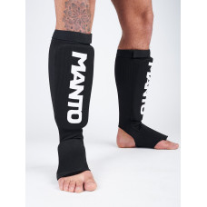Захист гомілкостопу Manto "Logotype" Shinpad Black