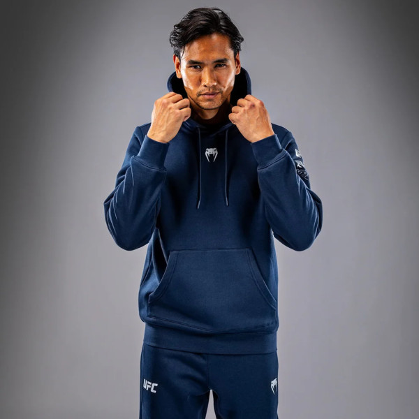 Худі UFC Venum FIGHT WEEK 4.0 PLAIN VERSION Men's Hoodies Navy Blue