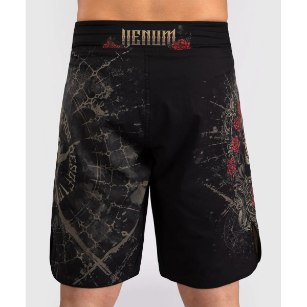 Шорти для MMA Venum Santa Muerte 5.0 Men’s Fight Shorts Deep Black Gold