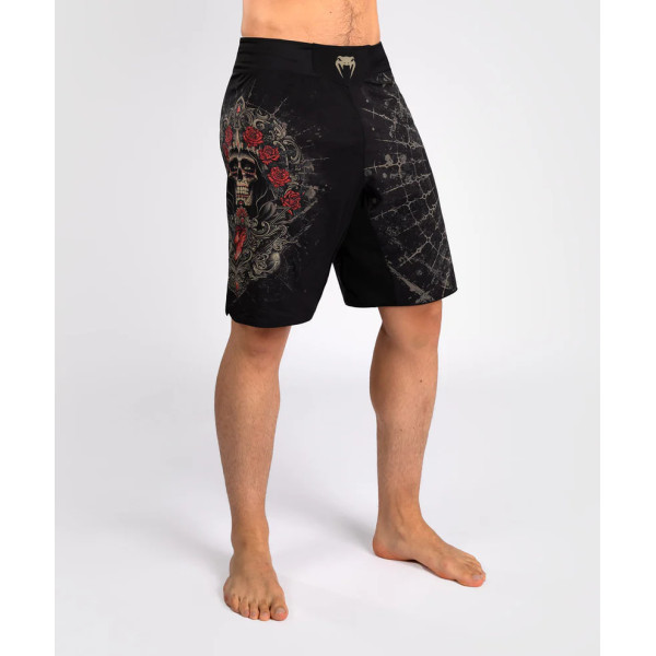 Шорти для MMA Venum Santa Muerte 5.0 Men’s Fight Shorts Deep Black Gold