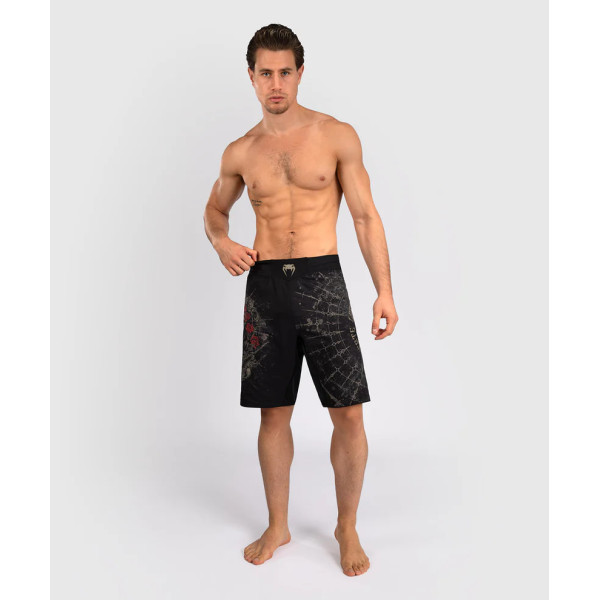 Шорти для MMA Venum Santa Muerte 5.0 Men’s Fight Shorts Deep Black Gold