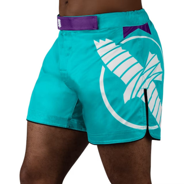Шорти для MMA Hayabusa Icon Mid-Thigh MMA Shorts Teal White
