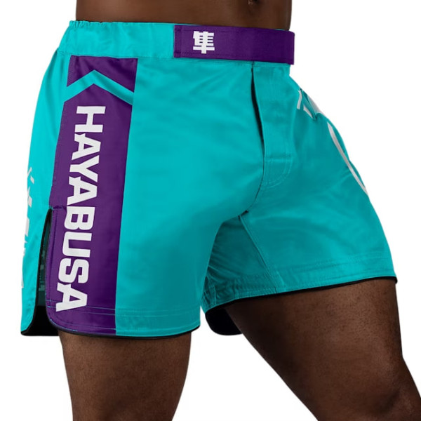 Шорти для MMA Hayabusa Icon Mid-Thigh MMA Shorts Teal White