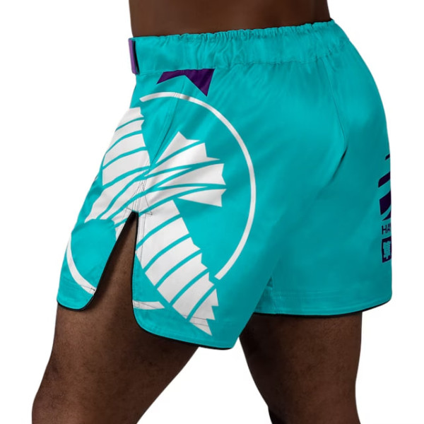 Шорти для MMA Hayabusa Icon Mid-Thigh MMA Shorts Teal White