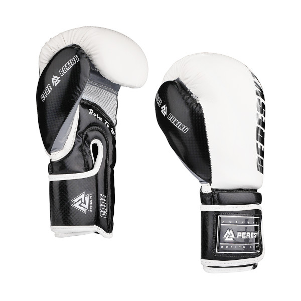 Боксерські рукавиці Peresvit Core Boxing Gloves White Black & Grey