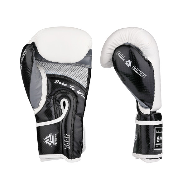 Боксерські рукавиці Peresvit Core Boxing Gloves White Black & Grey