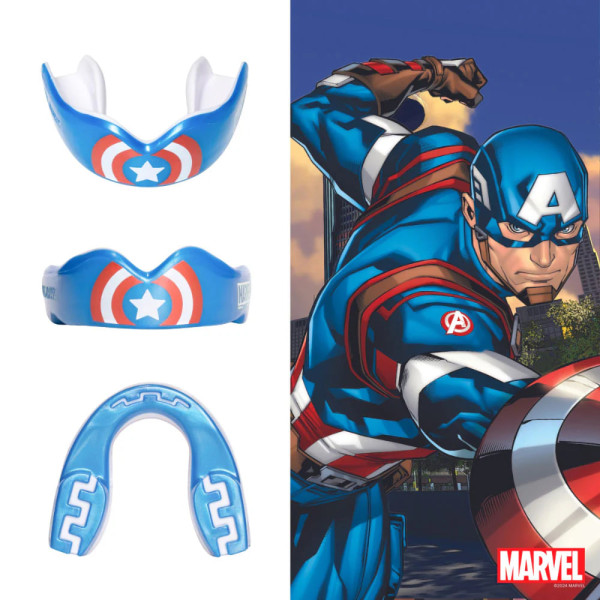 Капа SafeJawz Marvel Captain America Mouthguard Adult