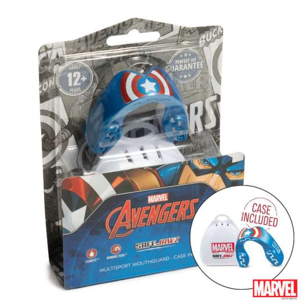 Капа SafeJawz Marvel Captain America Mouthguard Adult