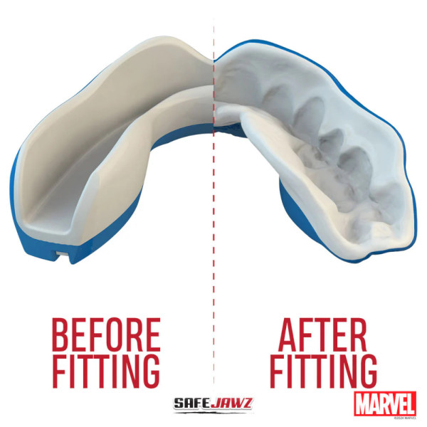 Капа SafeJawz Marvel Captain America Mouthguard Adult