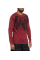 Лонгслів Affliction Crows Thermal Burgandy Lava Wash