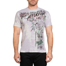Футболка Affliction Warborn Saints Lilac Grey