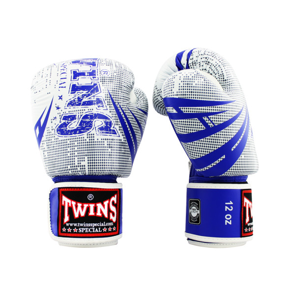 Боксерські рукавиці Twins Fancy FBGVL3-TW5 Blue White