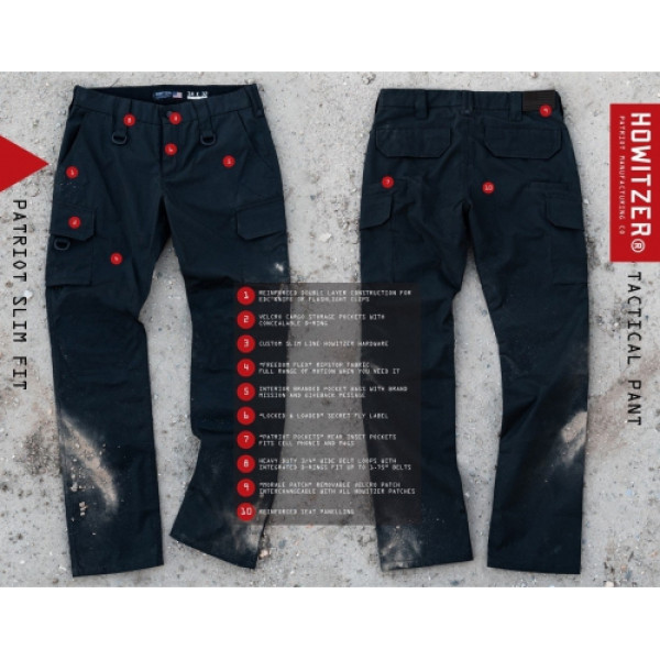 Тактичні штани Howitzer Alpha Black Straight Pant