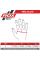 Рукавиці для ММА RDX Grappling Gloves Shooter Aura Plus T-17 RedBlack