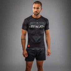 Рашгард Venum Eclipse Short Sleeve Rashguard Black Ivory