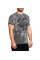 Футболка Affliction Serpent Command Silver Lava Wash