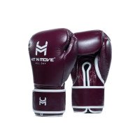Боксерські рукавиці Hit N Move All Day Pro Grip Plus Gloves Hook and Loop Burgundy