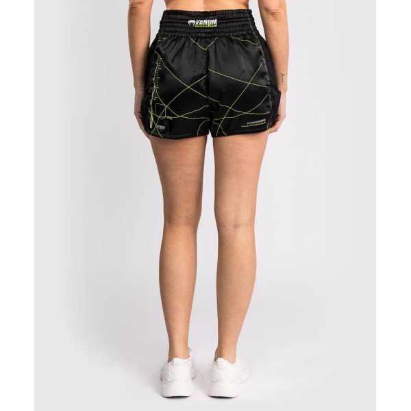 Жіночі тайські шорти Venum Training Camp 4.0 Muay Thai Short - Black/Neon Green