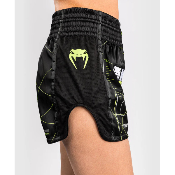 Жіночі тайські шорти Venum Training Camp 4.0 Muay Thai Short - Black/Neon Green