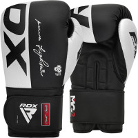 Боксерські рукавиці RDX F4 Boxing Gloves Hook & Loop White Black