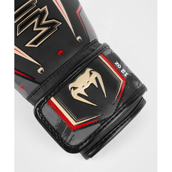Боксерські рукавички Venum Elite Evo Boxing Gloves - Black Gold Red
