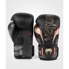 Боксерські рукавички Venum Elite Evo Boxing Gloves - Black Gold Red