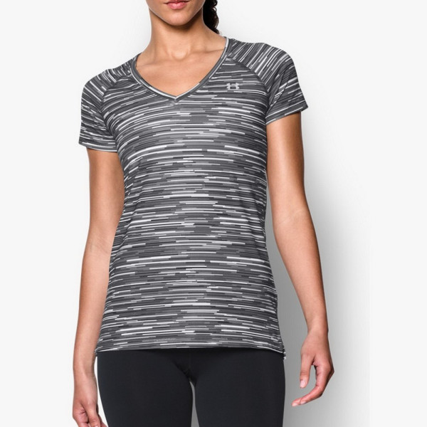 Жіноча футболка Under Armour Mesh Printed V-Neck White