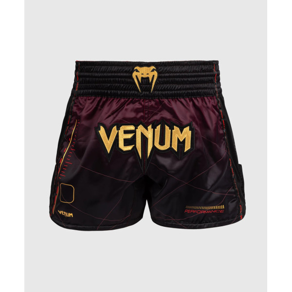 Тайські шорти Venum Tactical XT Muay Thai Shorts - Black/Burgundy/Gold