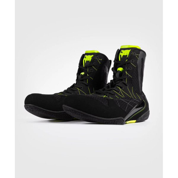 Боксерки Venum Training Camp 4.0 Boxing Shoes Black Neon Green