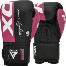 Боксерські рукавиці RDX F4 Boxing Gloves Hook & Loop Pink Black