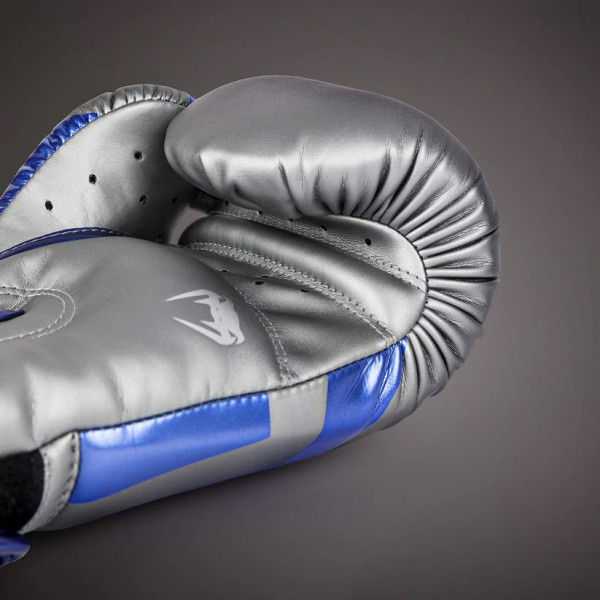 Боксерські рукавиці Venum Elite Boxing Gloves Grey Blue Silver