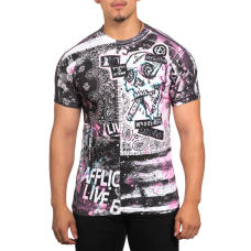 Футболка Affliction Gutterpop A25826 White Multi
