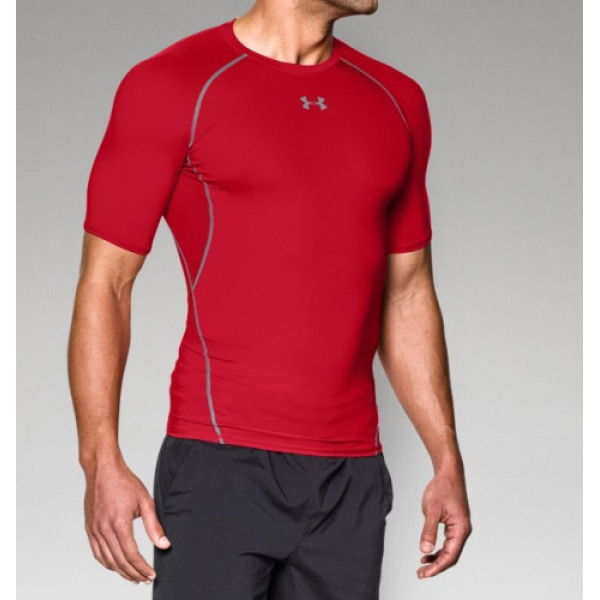 Компресійна футболка Under Armour HeatGear® Armour Short Sleeve Compression Shirt Red