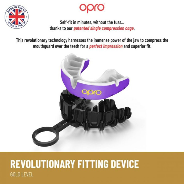 Капа OPRO Self-Fit GEN5 Gold Level Purple Pearl