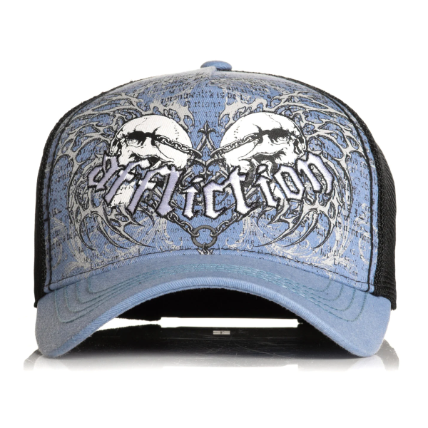 Кепка Affliction Collapse Hat Sky Blue Pigment Dye