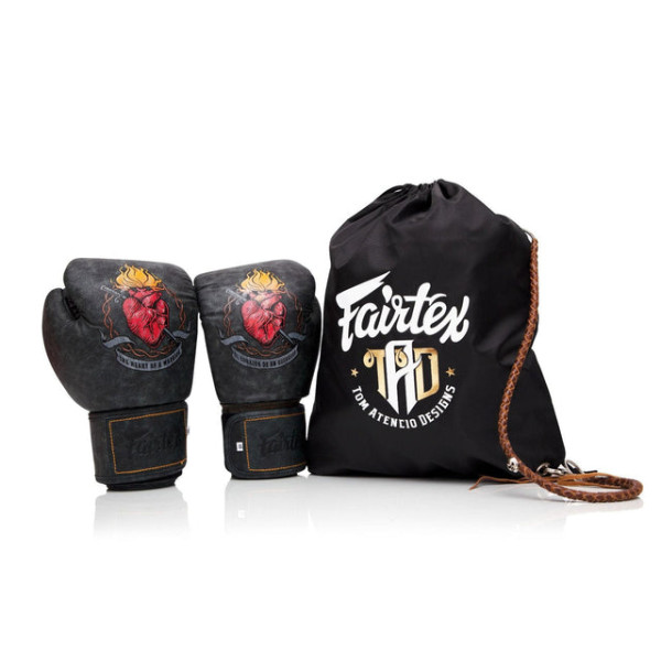 Боксерські рукавиці Fairtex x Tom Atencio BGV Premium Limited Edition Heart of Warrior Nylon Bag