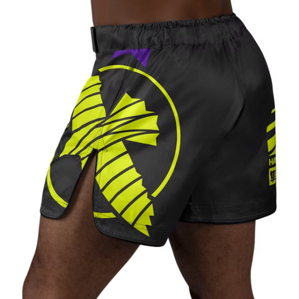Шорти для MMA Hayabusa Icon Mid-Thigh MMA Shorts Black Neon