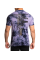 Футболка Affliction Brighton Bombers Tee Dusk Purple Plumeria Crystal