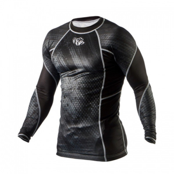 Рашгард Peresvit Immortal Silver Force Rashguard Long Sleeve Black Rain