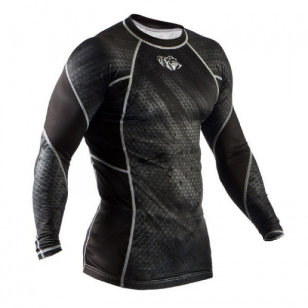 Рашгард Peresvit Immortal Silver Force Rashguard Long Sleeve Black Rain