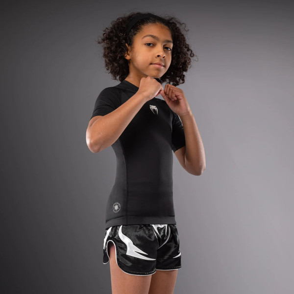 Дитячий рашгард Venum Contender Kids Rashguards Short Sleeves - Black