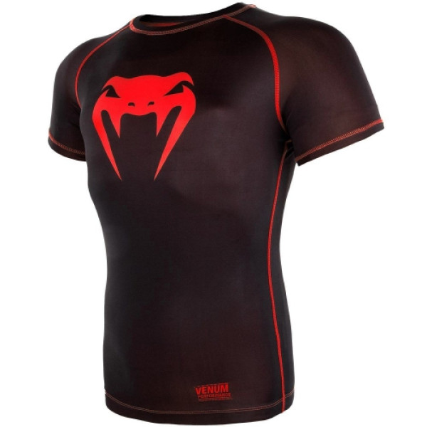 Компресійна футболка Venum Contender 3.0 Compression T-shirt Short Sleeves Black/Red