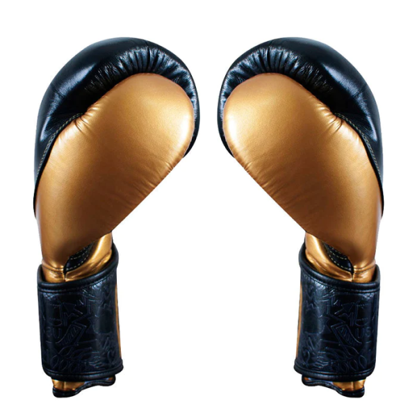 Боксерські рукавиці Cleto Reyes High Precision Leather Training Gloves Black Gold
