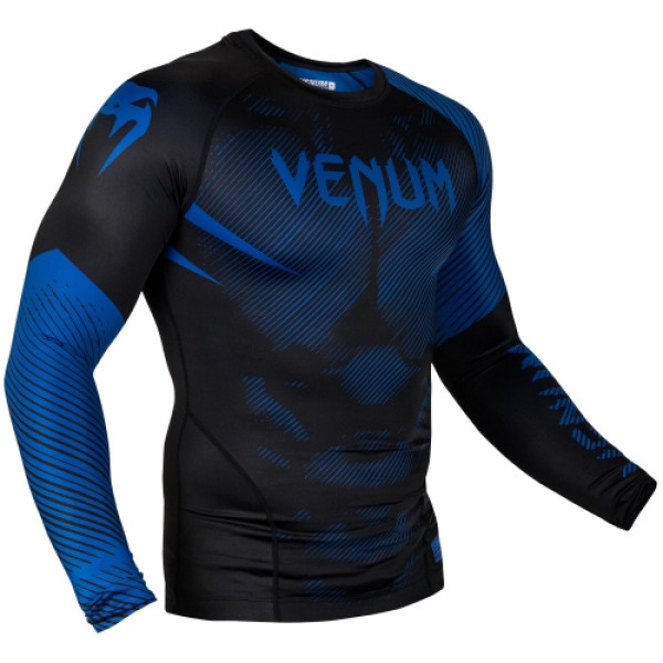 Рашгард Venum NoGi 2.0 Rashguard Long Sleeves Black Blue