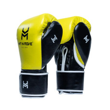 Боксерські рукавиці Hit N Move All Day Pro Gloves Hook and Loop Yellow Black